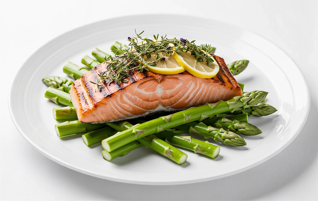 Gegrillter Lachs mit Kräutern